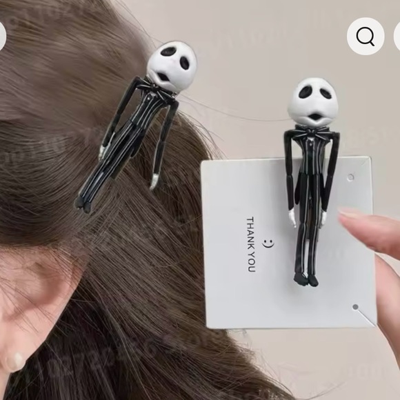 New Nightmare Before Christmas Hair Clips Character Jack Hair Accessories - Picture 2 of 4